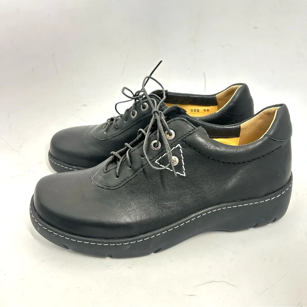 Wolky Women's Fantasy Lace-Up Leather Comfort Shoe Size EU 39 Us 8 NWOB